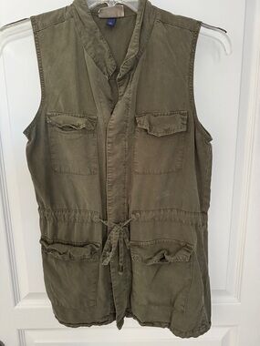 Universal Thread Olive Green Utility Drawstring Vest Tunic